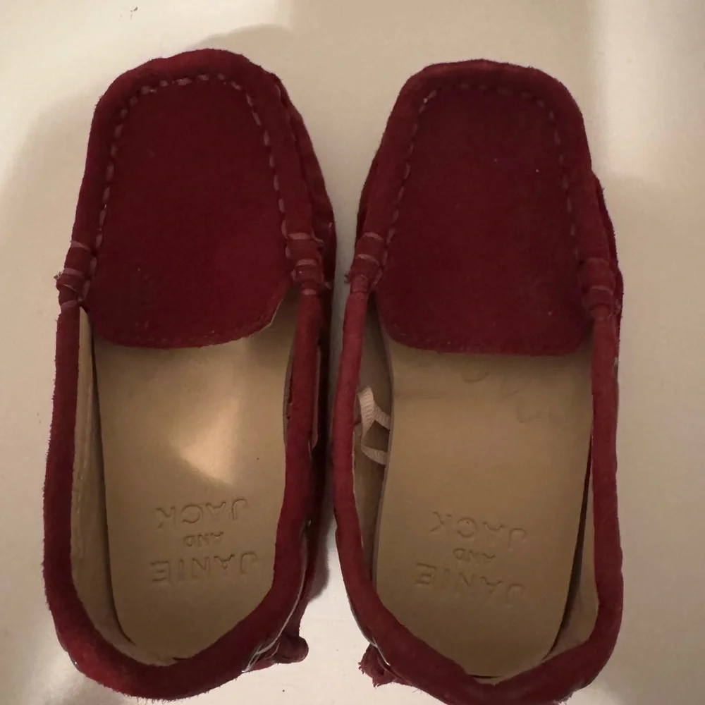 Janie and Jack Burgundy Loafers - Burgundy